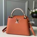 LV N97980 Louis Vuitton Capucines BB Handbag Brown - Default Title - View 1