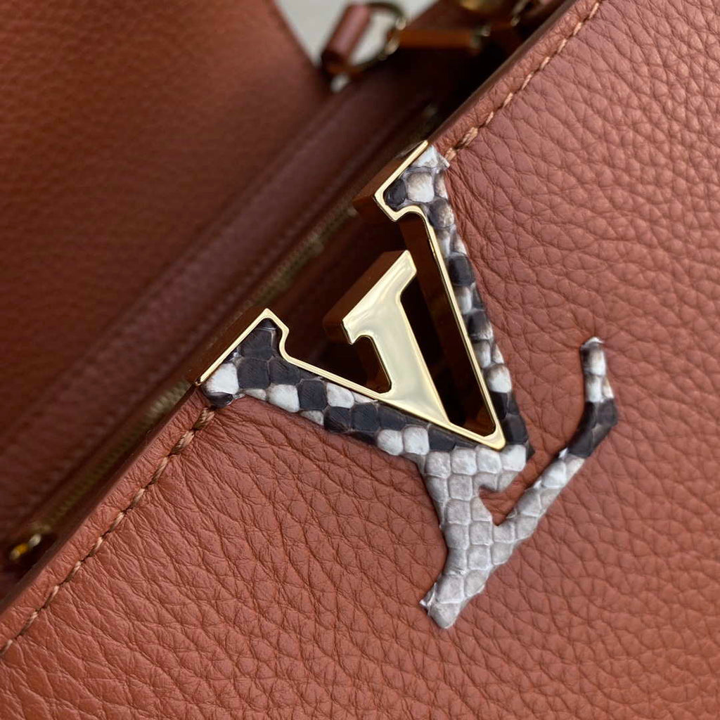 LV N97980 Louis Vuitton Capucines BB Handbag Brown
