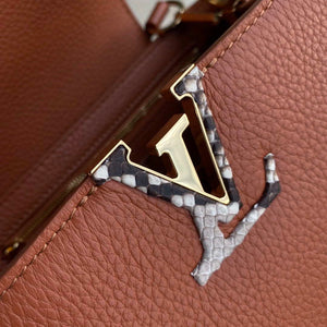 LV N97980 Louis Vuitton Capucines BB Handbag Brown - Default Title - View 4