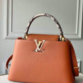 LV N97980 Louis Vuitton Capucines MM Bag Brown - Default Title - View 1