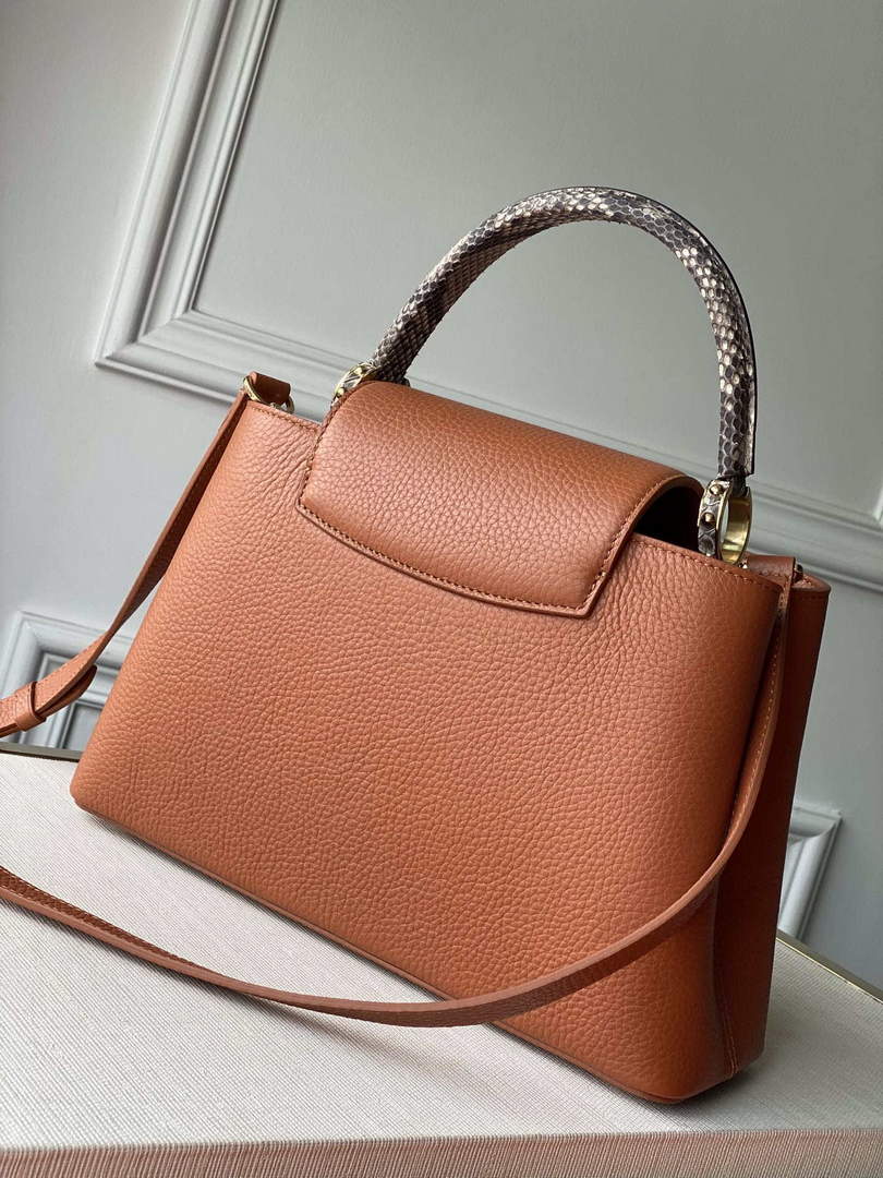 LV N97980 Louis Vuitton Capucines MM Bag Brown - Default Title - View 2