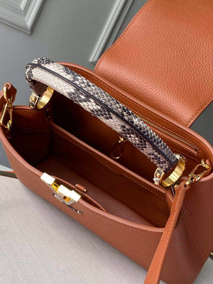 LV N97980 Louis Vuitton Capucines MM Bag Brown - Default Title - View 6