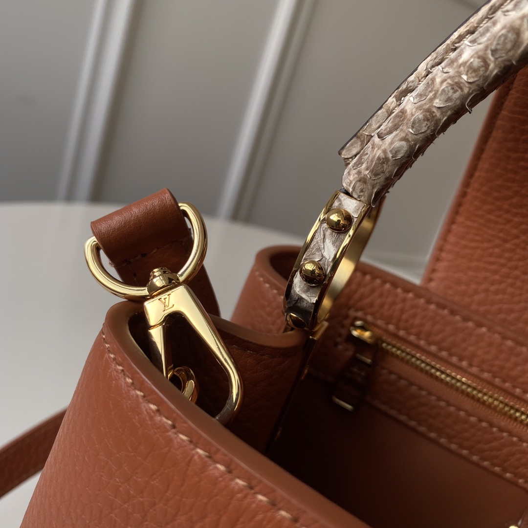 LV N97980 Louis Vuitton Capucines MM Bag Brown - Default Title - View 7