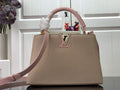 LV N98387 Louis Vuitton Capucines BB Handbag Gray Pink