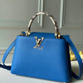 LV N98388 Louis Vuitton Capucines BB Handbag Blue - Default Title - View 1