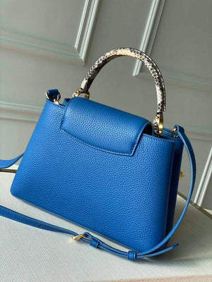 LV N98388 Louis Vuitton Capucines BB Handbag Blue - Default Title - View 2