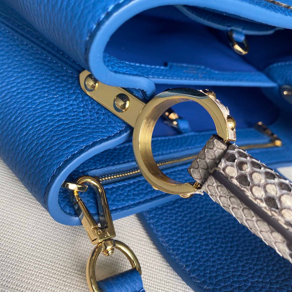 LV N98388 Louis Vuitton Capucines BB Handbag Blue