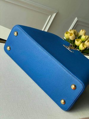 LV N98388 Louis Vuitton Capucines BB Handbag Blue - Default Title - View 7
