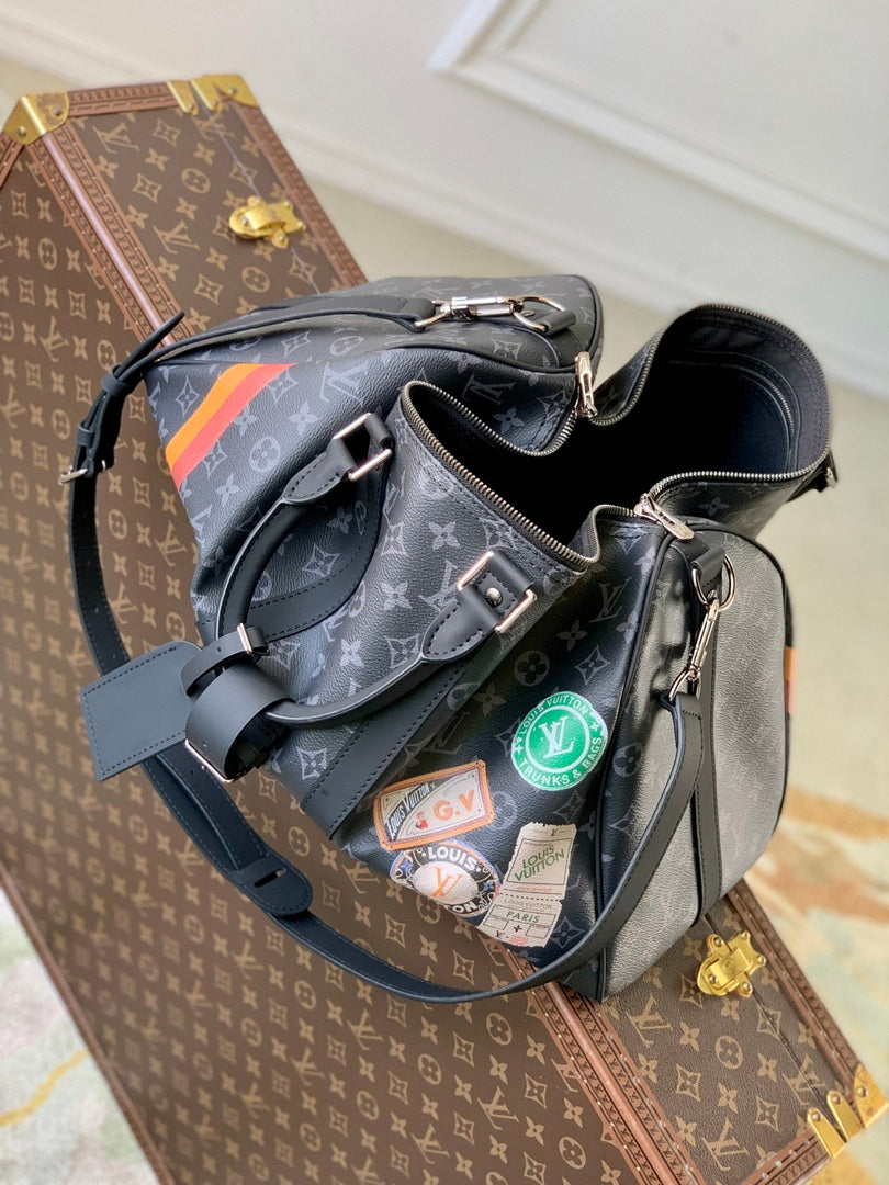LV P01949 Louis Vuitton Keepall Bandouliere 45 Mon Monogram