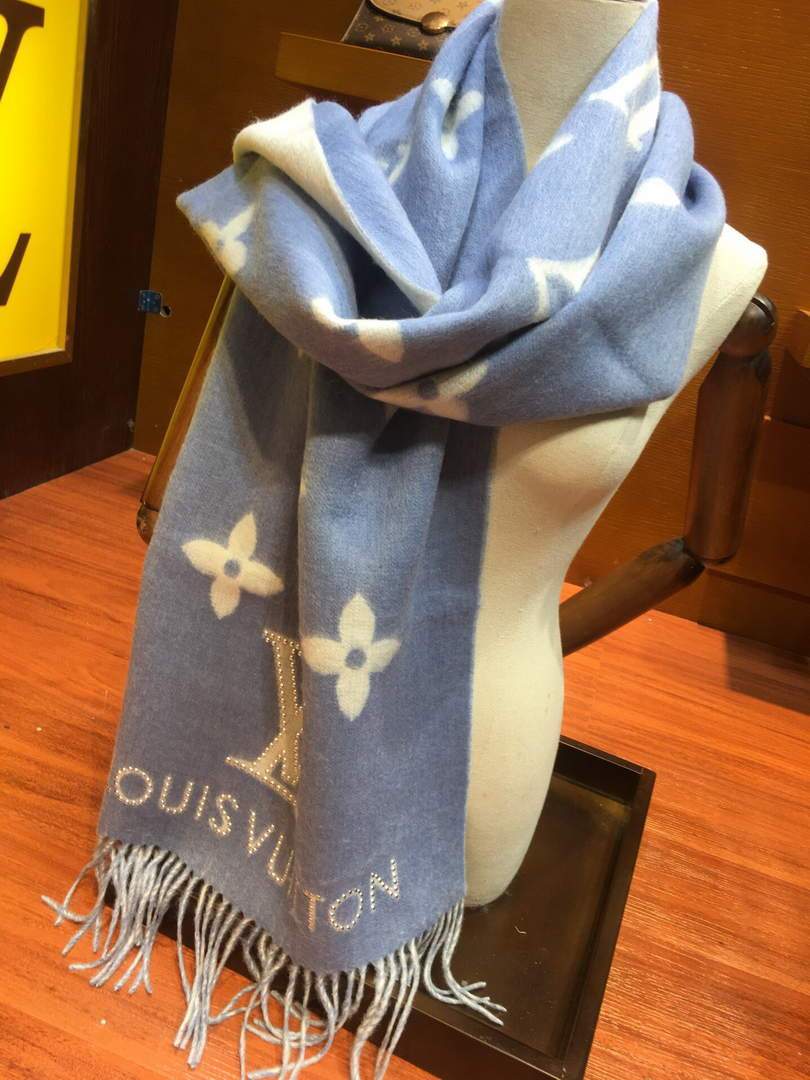 LV Scarves Louis Vuitton Monogram Shawl Scarf M60012