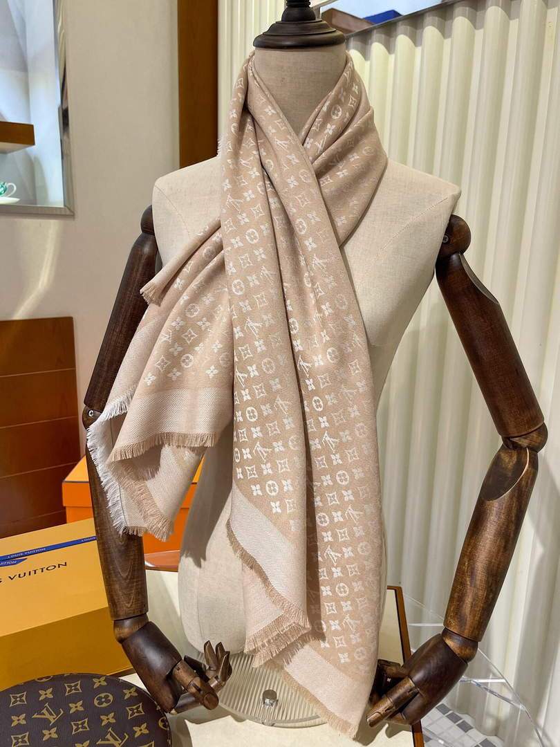 LV Scarves Louis Vuitton Monogram Shawl Scarf M60003