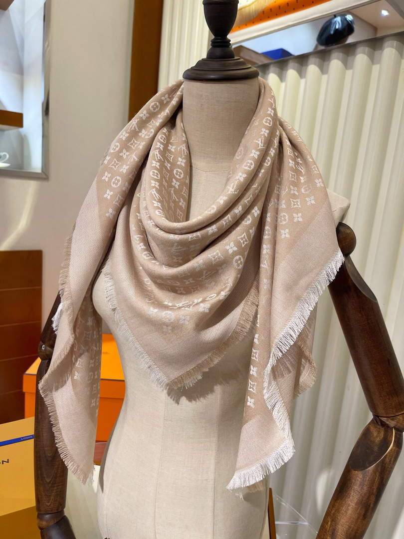 LV Scarves Louis Vuitton Monogram Shawl Scarf M60003