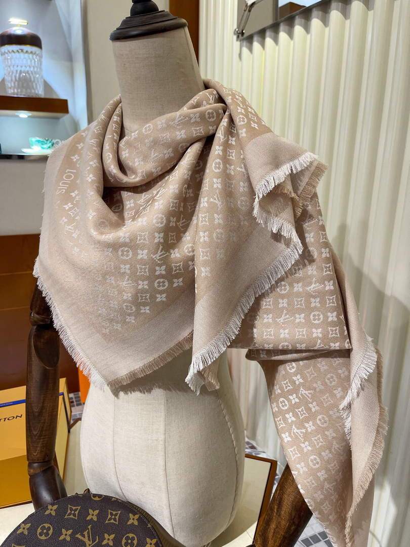 LV Scarves Louis Vuitton Monogram Shawl Scarf M60003