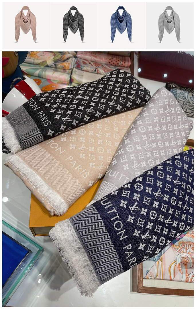 LV Scarves Louis Vuitton Monogram Shawl Scarf M60004