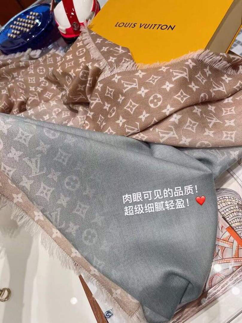 LV Scarves Louis Vuitton Monogram Shawl Scarf M60006