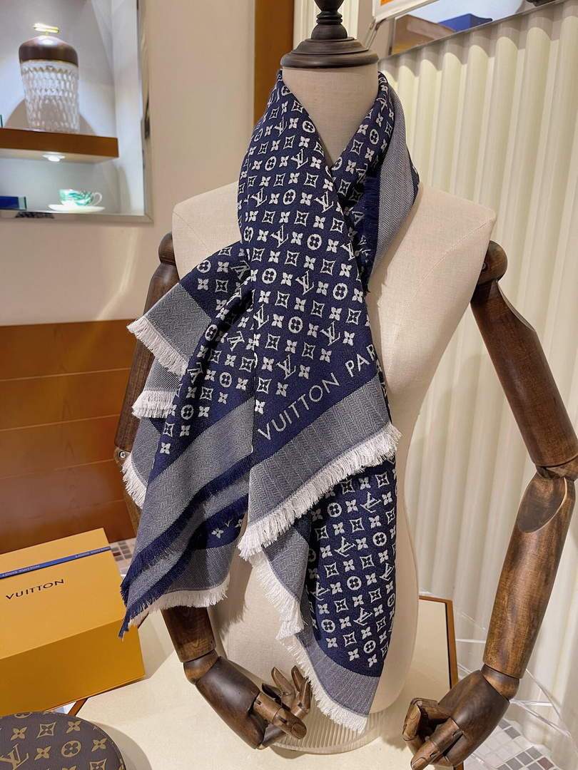 LV Scarves Louis Vuitton Monogram Shawl Scarf M60002