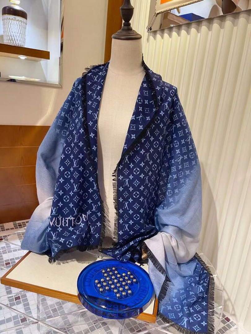 LV Scarves Louis Vuitton Monogram Shawl Scarf M60007