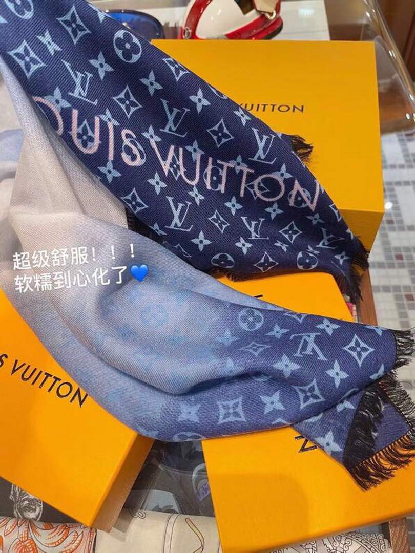 LV Scarves Louis Vuitton Monogram Shawl Scarf M60007
