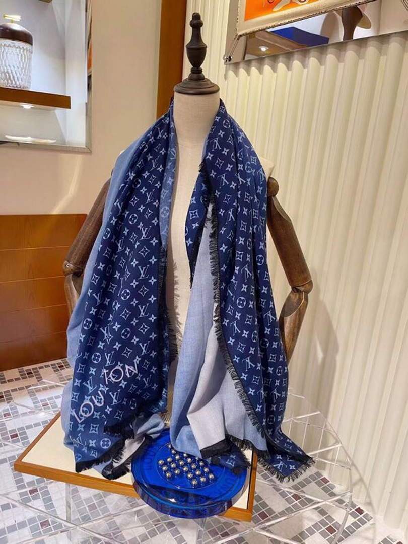 LV Scarves Louis Vuitton Monogram Shawl Scarf M60007