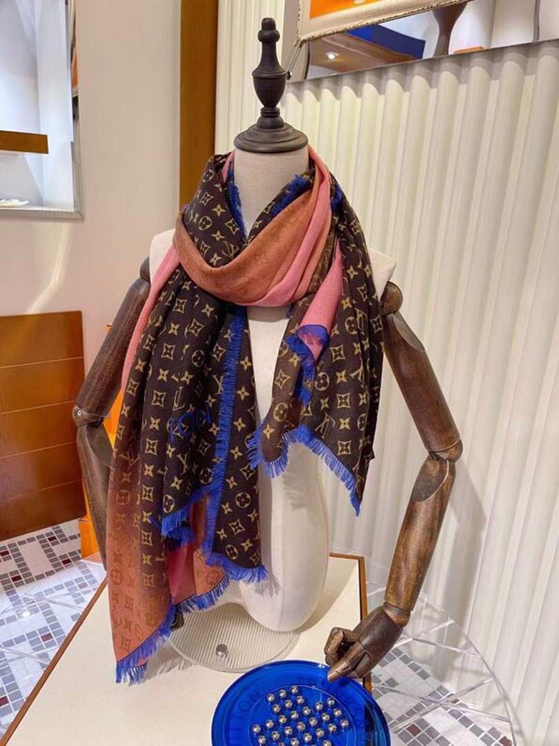 LV Scarves Louis Vuitton Monogram Shawl Scarf M60008
