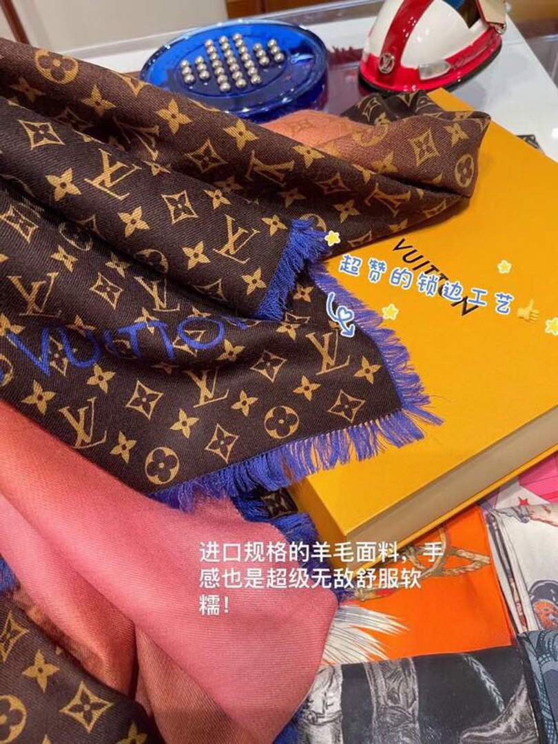 LV Scarves Louis Vuitton Monogram Shawl Scarf M60008
