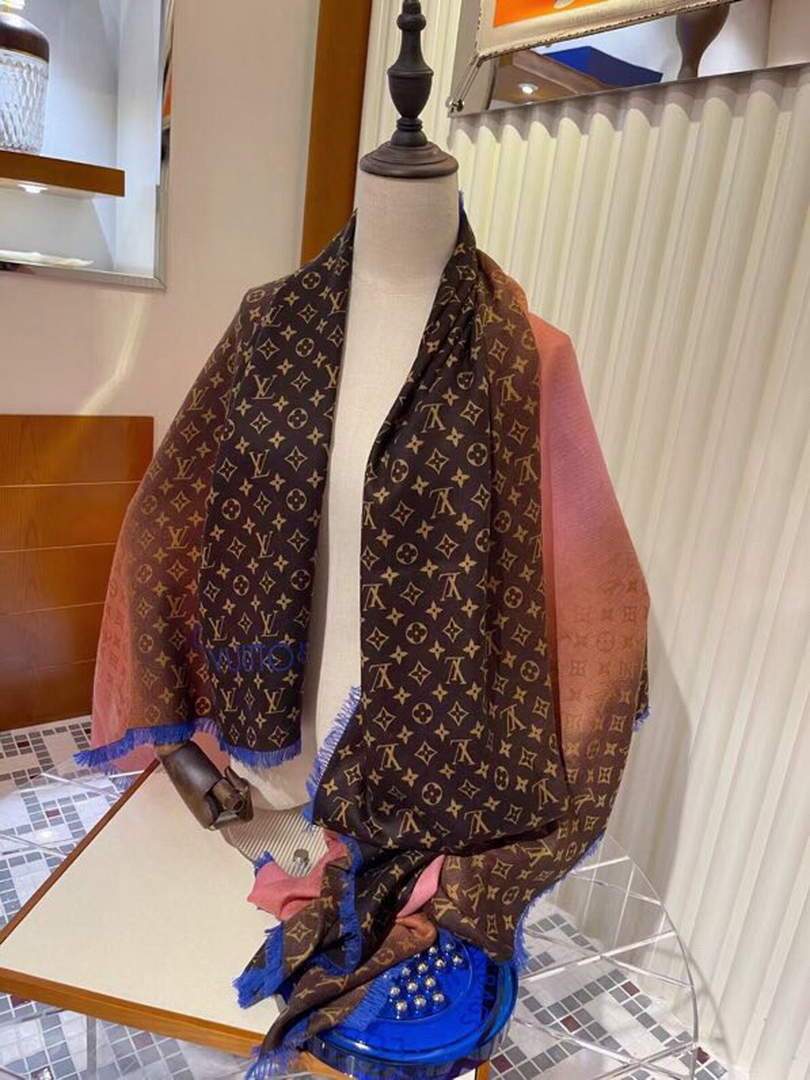LV Scarves Louis Vuitton Monogram Shawl Scarf M60008