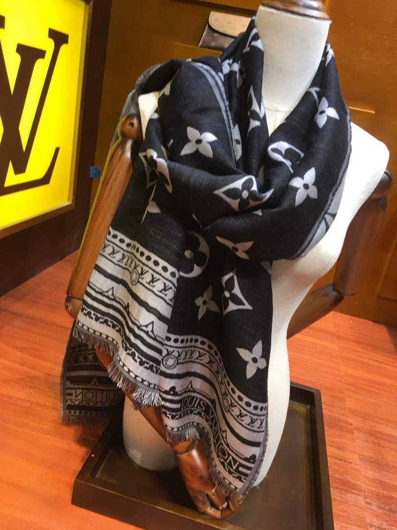 LV Scarves Louis Vuitton Monogram Shawl Scarf M60010