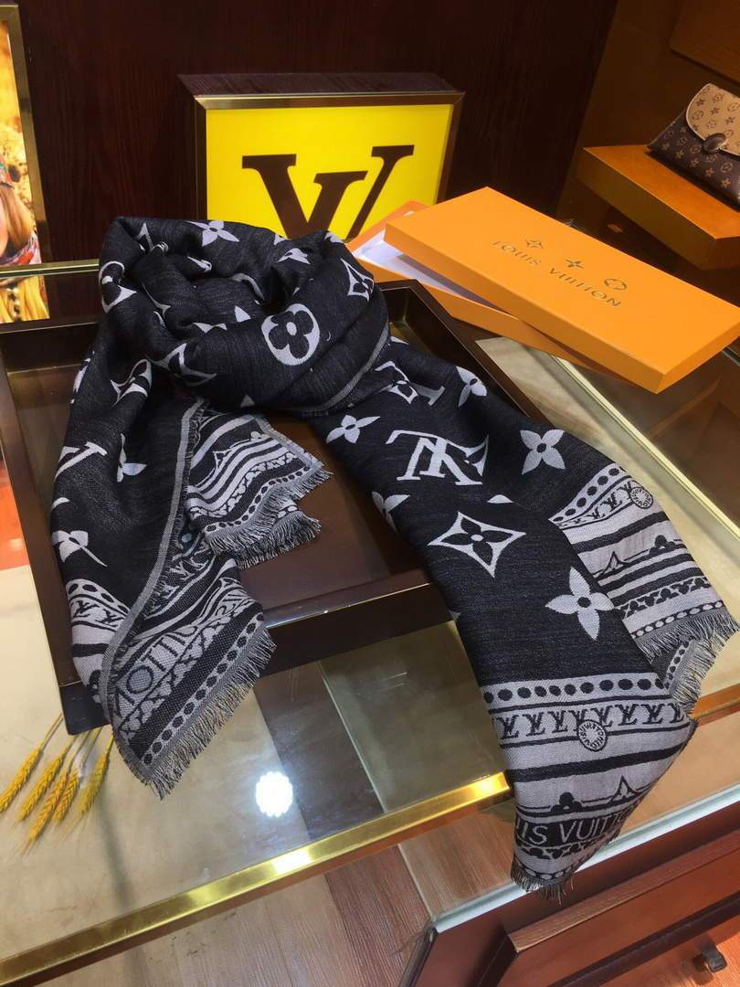 LV Scarves Louis Vuitton Monogram Shawl Scarf M60010