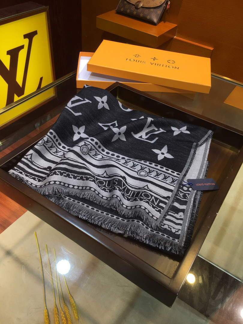 LV Scarves Louis Vuitton Monogram Shawl Scarf M60010