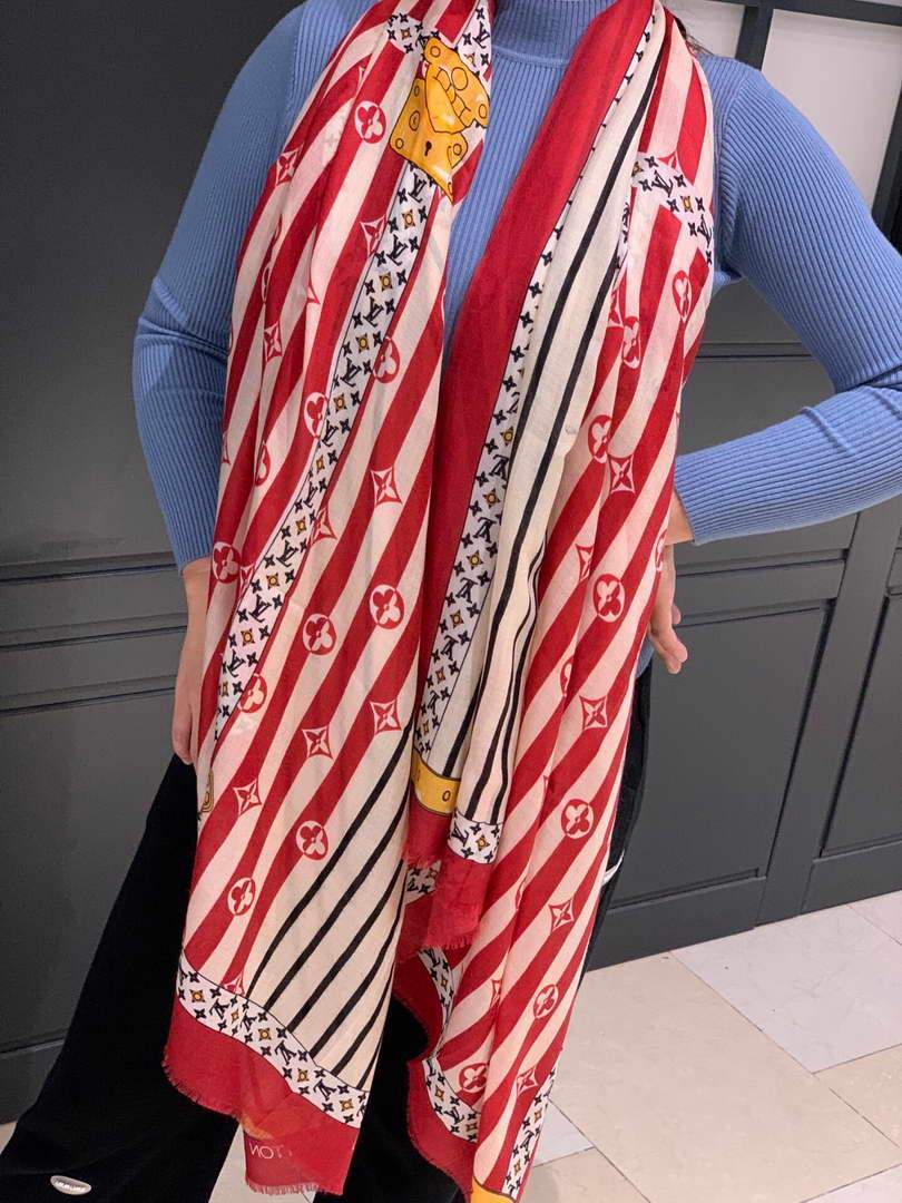 LV Scarves Louis Vuitton Monogram Shawl Scarf M60007 - luxibagsmall