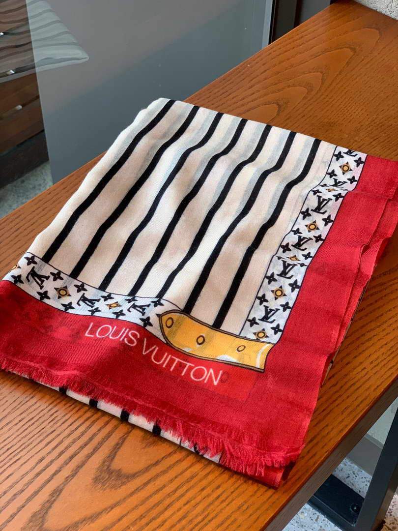 LV Scarves Louis Vuitton Monogram Shawl Scarf M60007 - luxibagsmall