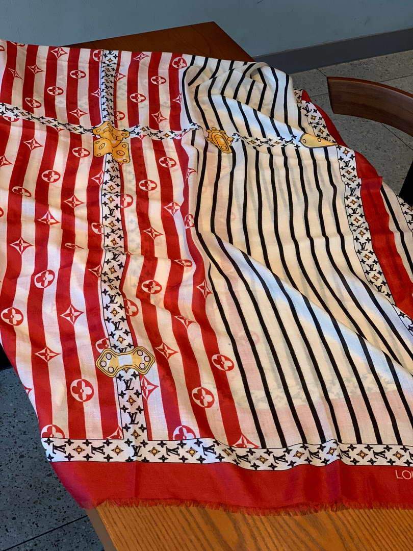 LV Scarves Louis Vuitton Monogram Shawl Scarf M60007 - luxibagsmall