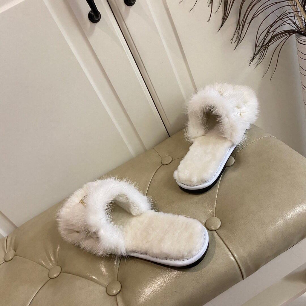 LV Slippers Designer Louis Vuitton Home Slippers 81089 Beige - luxibagsmall