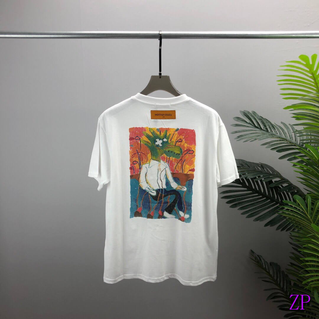 LV Women Men T-Shirts Louis Vuitton Fashion Clothing L60066