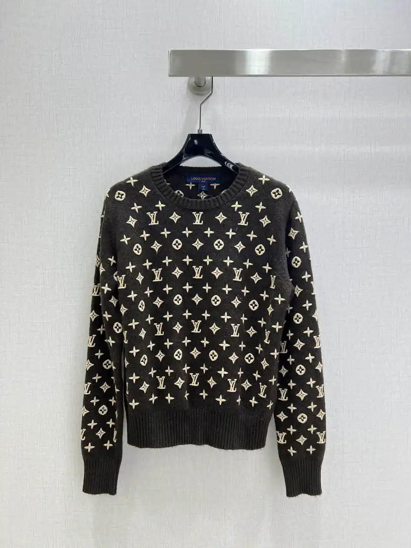 LV Women Sweaters Louis Vuitton Embroidered jacquard L36030
