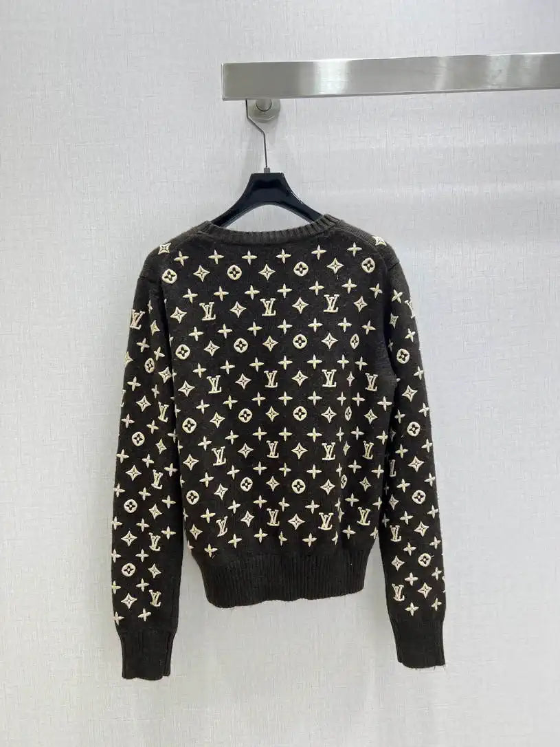 LV Women Sweaters Louis Vuitton Embroidered jacquard L36030