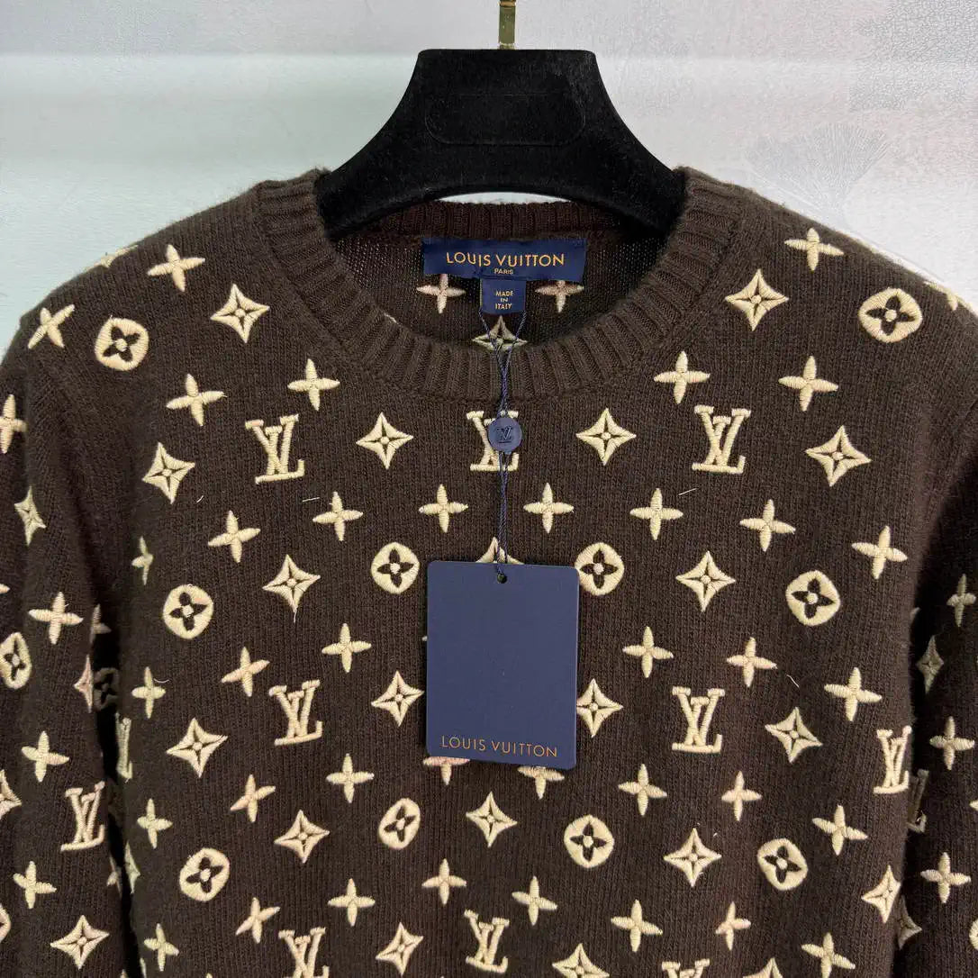 LV Women Sweaters Louis Vuitton Embroidered jacquard L36031