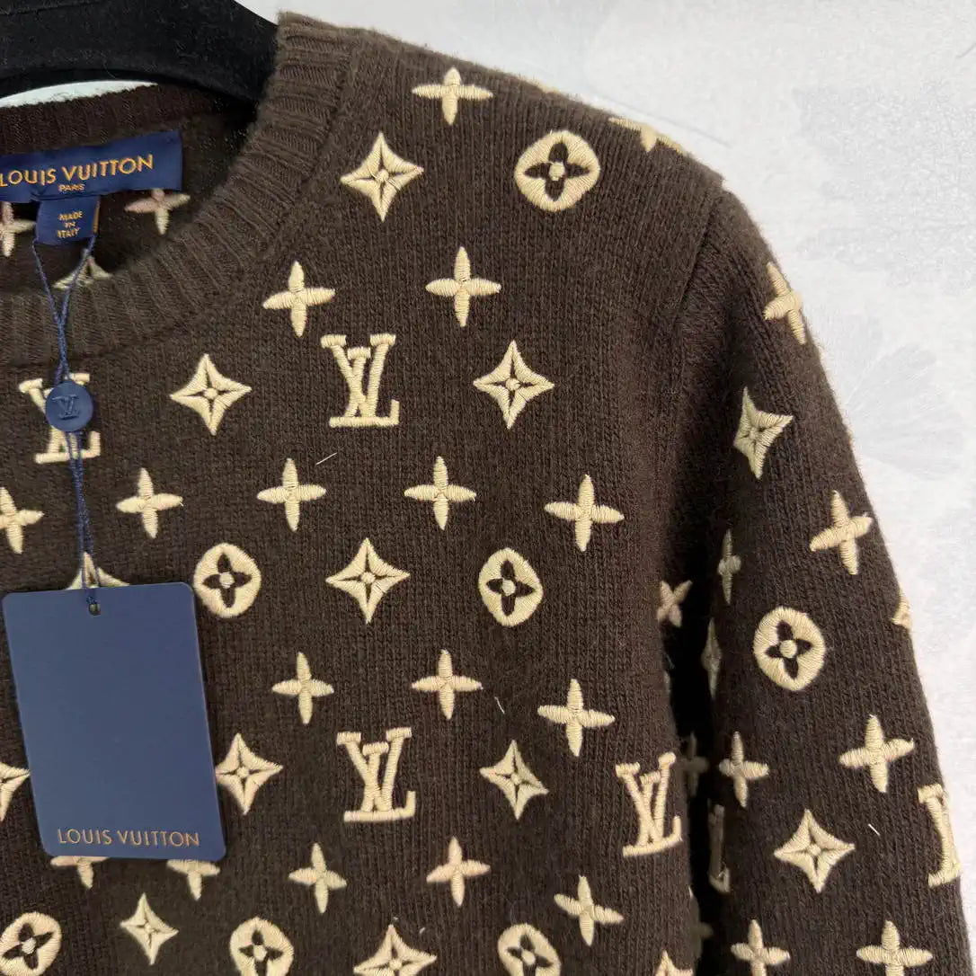LV Women Sweaters Louis Vuitton Embroidered jacquard L36031