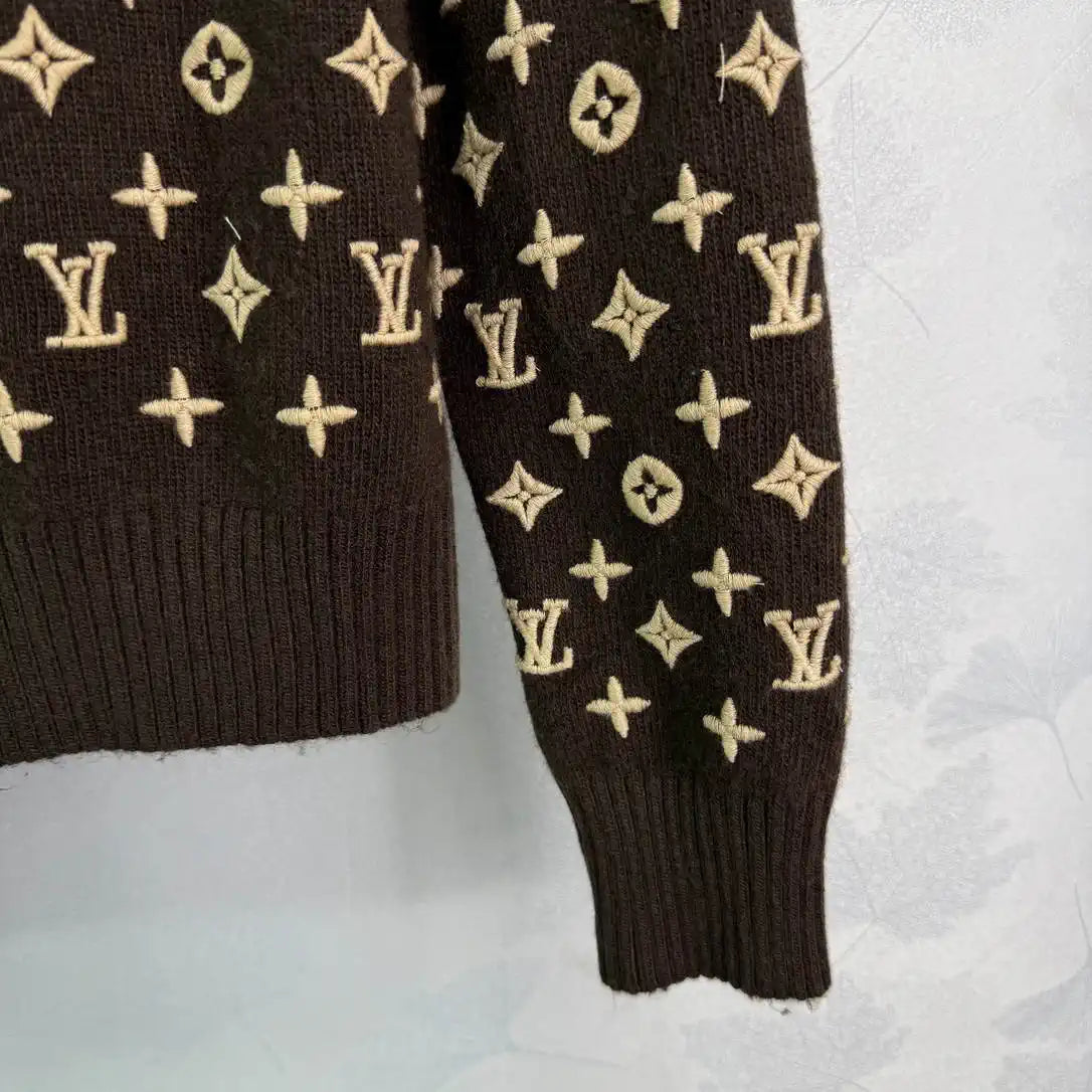 LV Women Sweaters Louis Vuitton Embroidered jacquard L36031