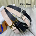 LV Women's Belts Collection Louis Vuitton Initials 30MM Belt 19008