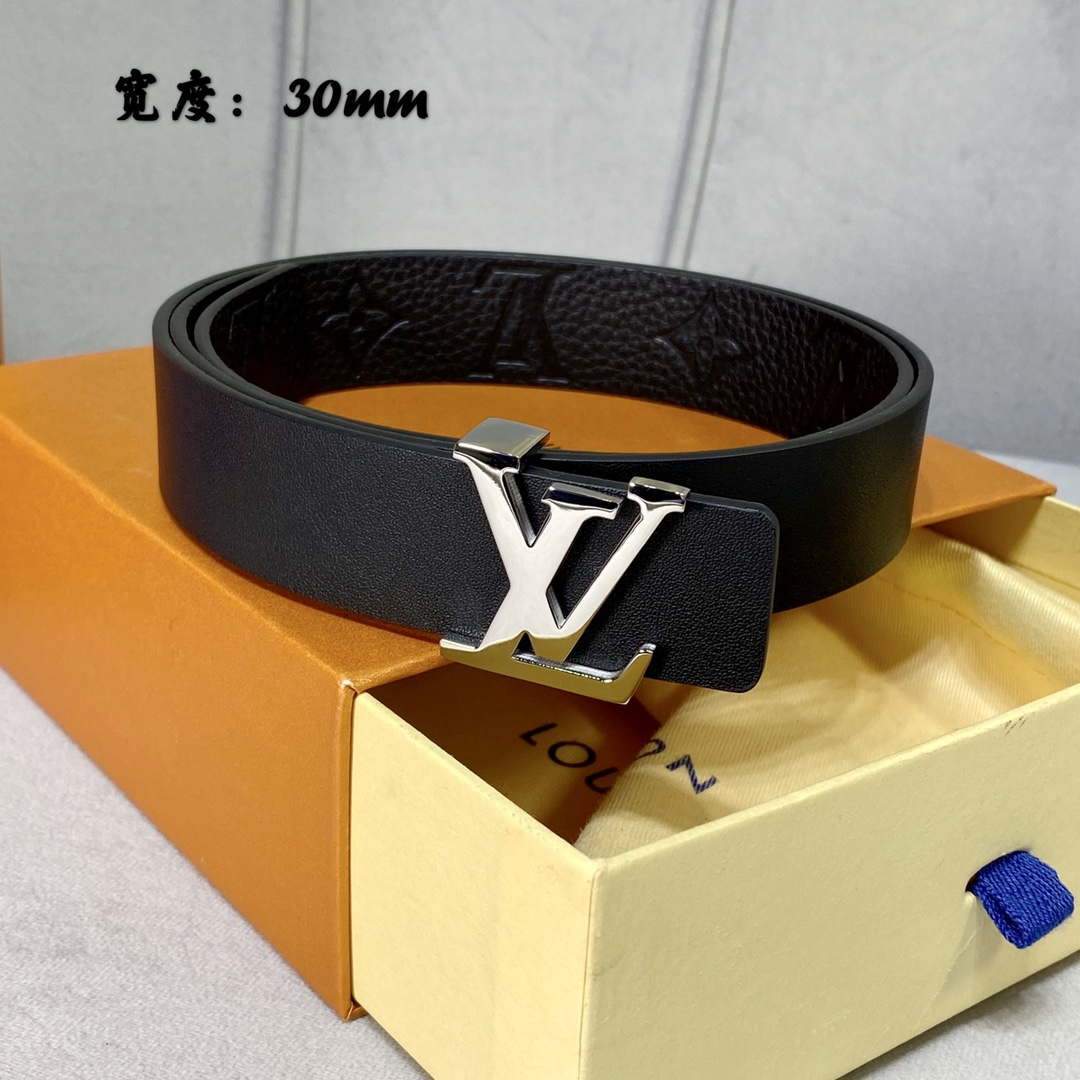 LV Women's Belts Collection Louis Vuitton Initials 30MM Belt 19008