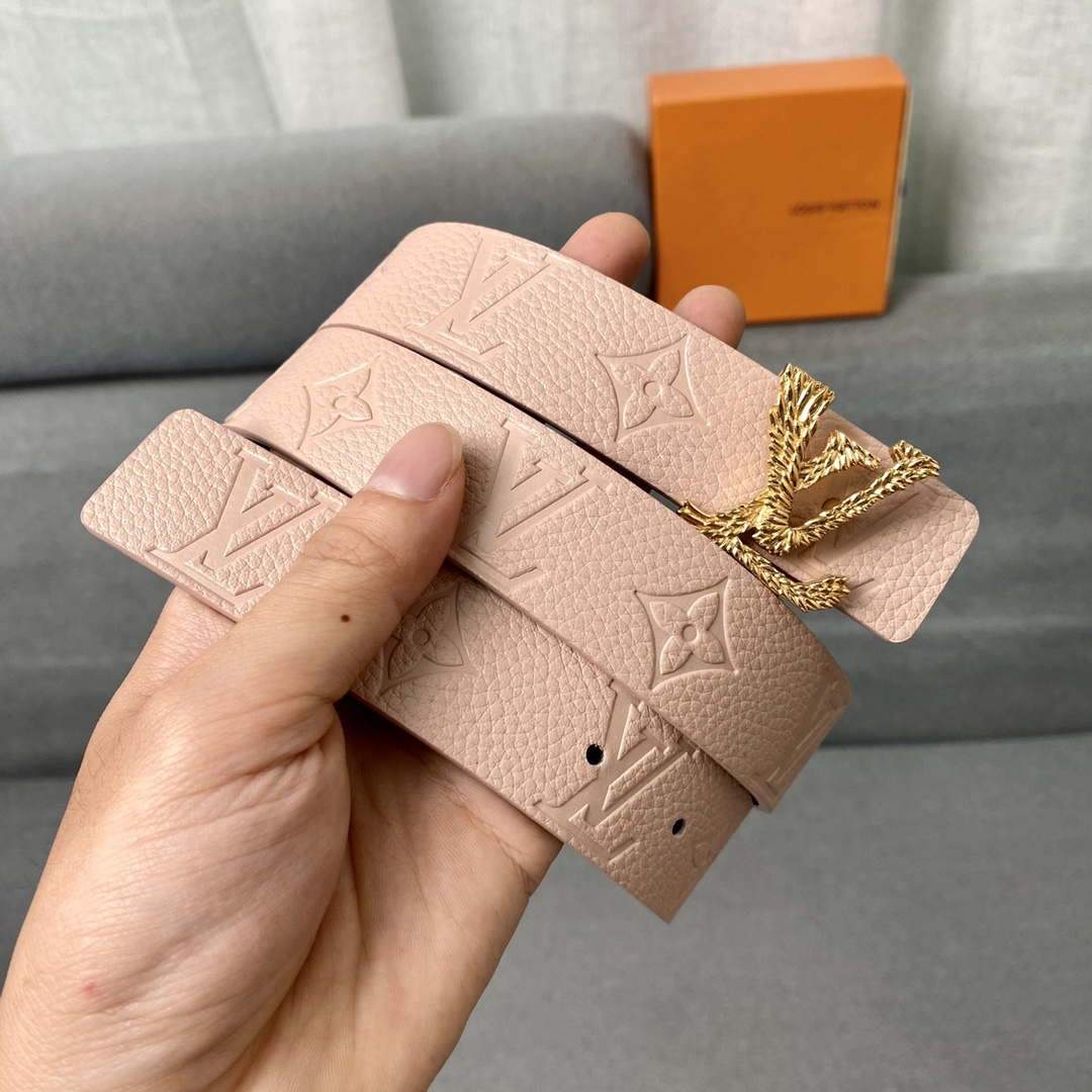 LV Women's Belts Collection Louis Vuitton Initials 30MM Belt 19010