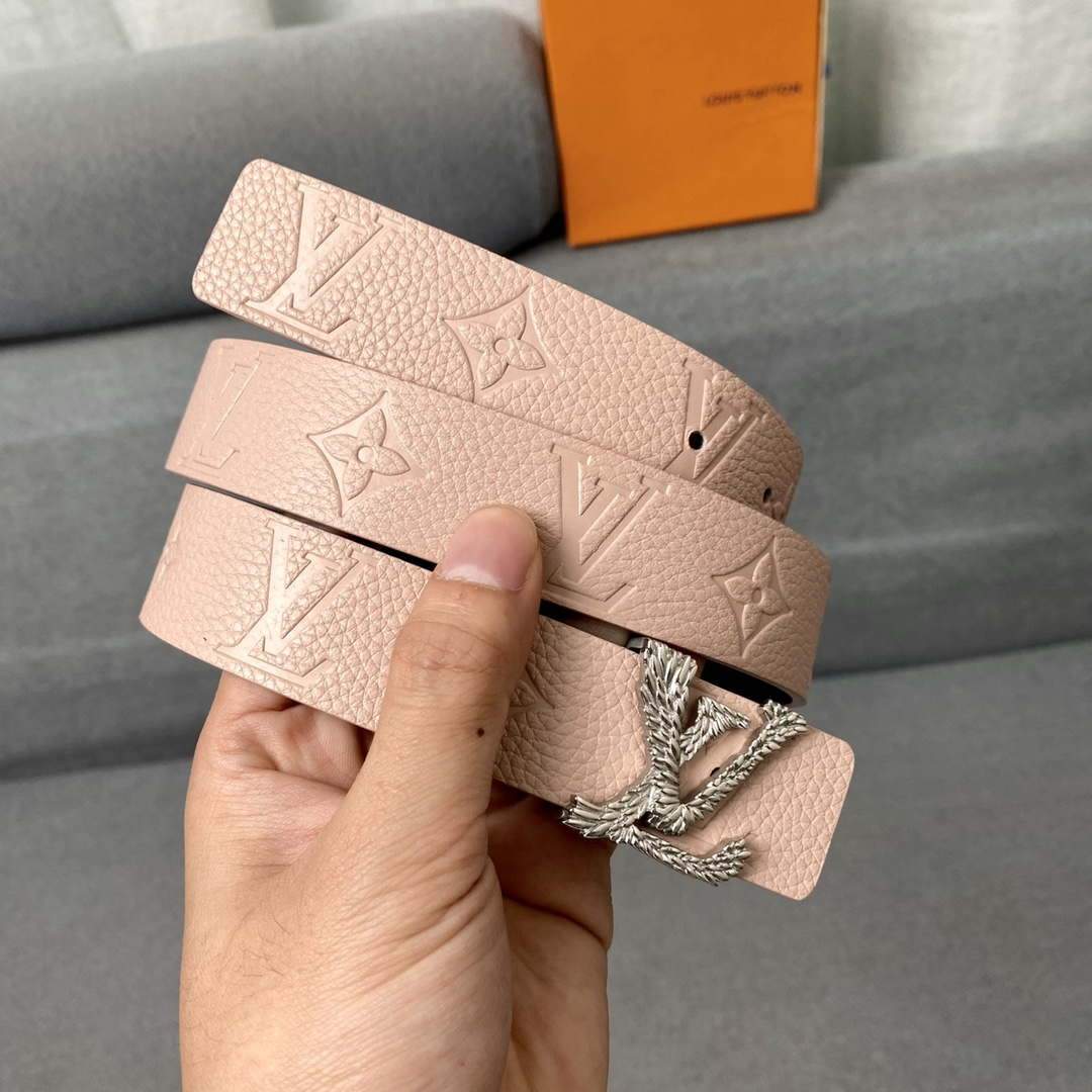 LV Women's Belts Collection Louis Vuitton Initials 30MM Belt 19010