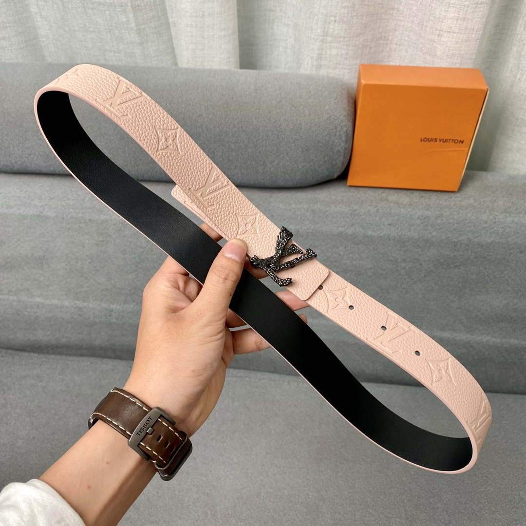 LV Women's Belts Collection Louis Vuitton Initials 30MM Belt 19010