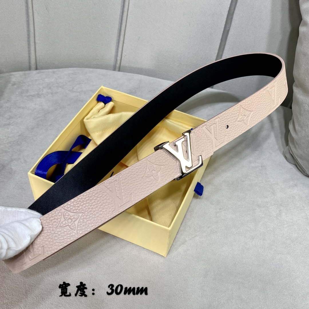 LV Women's Belts Collection Louis Vuitton Initials 30MM Belt 19008