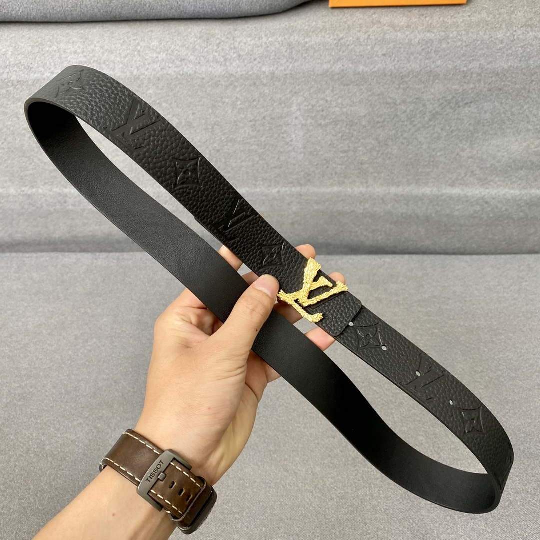 LV Women's Belts Collection Louis Vuitton Initials 30MM Belt 19010