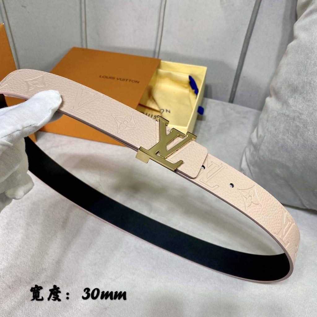 LV Women's Belts Collection Louis Vuitton Initials 30MM Belt 19008