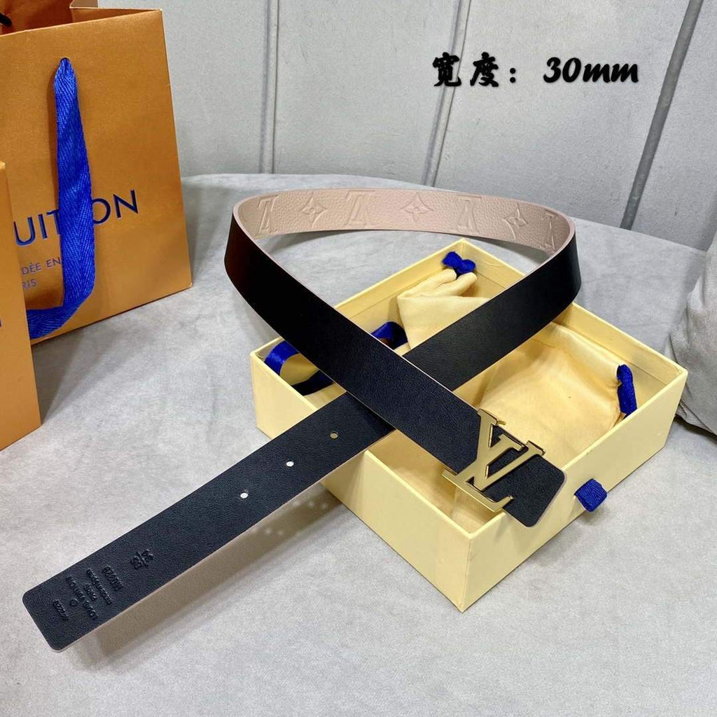 LV Women's Belts Collection Louis Vuitton Initials 30MM Belt 19008