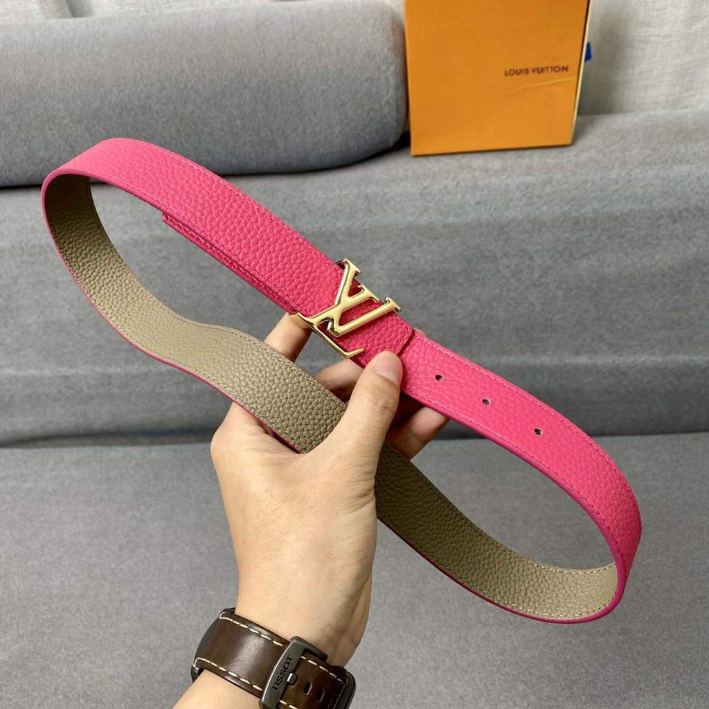 LV Women's Belts Collection Louis Vuitton Initials 30MM Belt Monogram 19003 - luxibagsmall