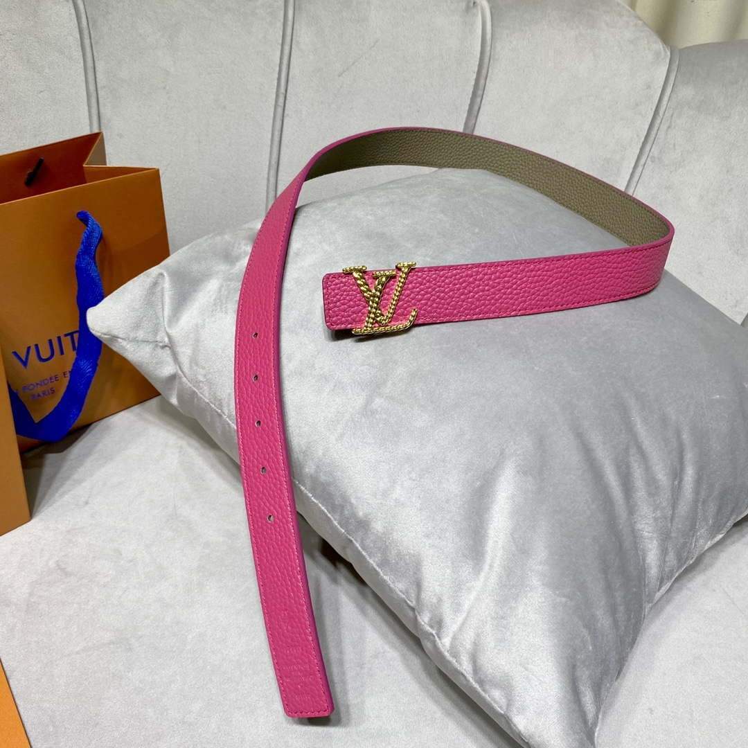 LV Women's Belts Collection Louis Vuitton Initials 30MM Belt Monogram 19004 - luxibagsmall